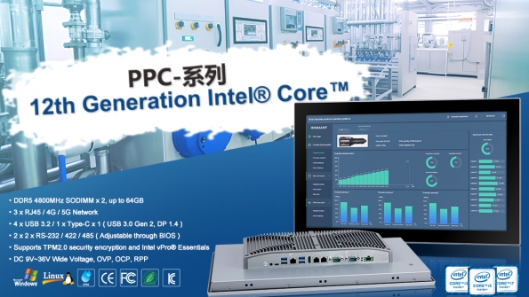 新品推荐 | 12代Intel® Core™ 工业面板电脑系列