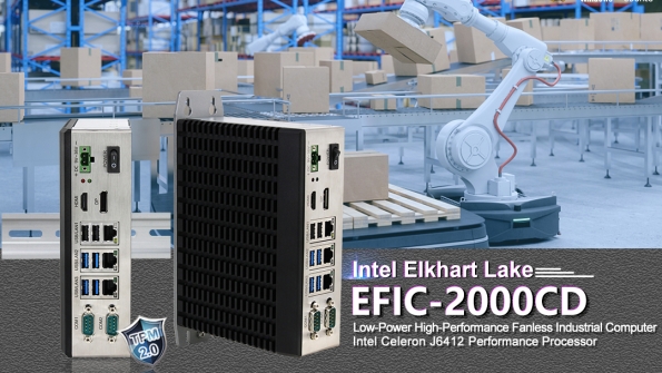 New product | DIN-Rail EFIC-2000CD series industrial computer with low power consumption and high performance