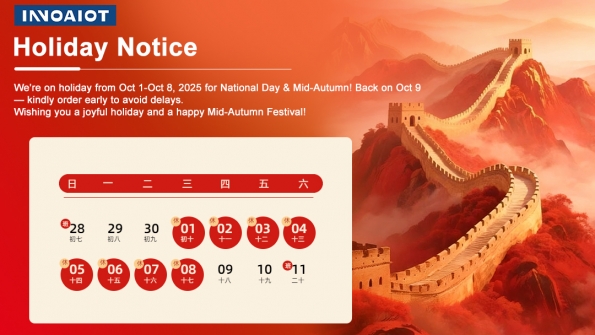 Holiday Notice (National Day & Mid-Autumn Festival)